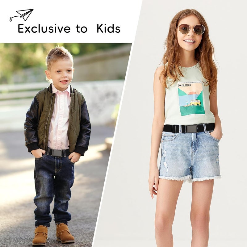 AWAYTR 3 PCS Kids Adjustable Magnetic Belts - Easy to Use Magnetic Buckle Belt for Boys and Girls - Image 4